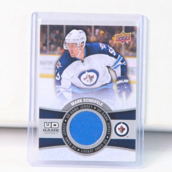 Mark Sheifele Upper Deck Game-Used Jersey Hockey Card Winnipeg Jets 2015/16 - Picture 1 of 2